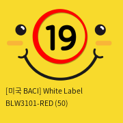 [미국 BACI] White Label BLW3101-RED (50)